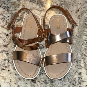 The Children's Place Shiny Bronze Sandals